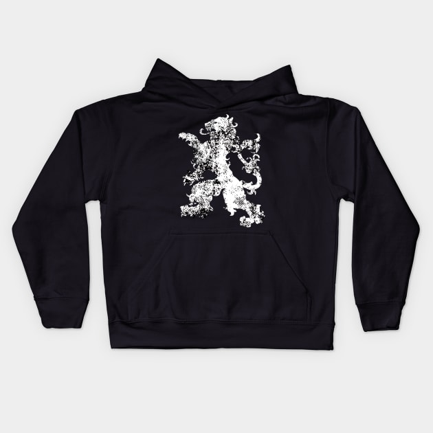 Leo Zodiac Sign Fierce Lion Tiger Cat Illuminati Art Kids Hoodie by PoizonBrand